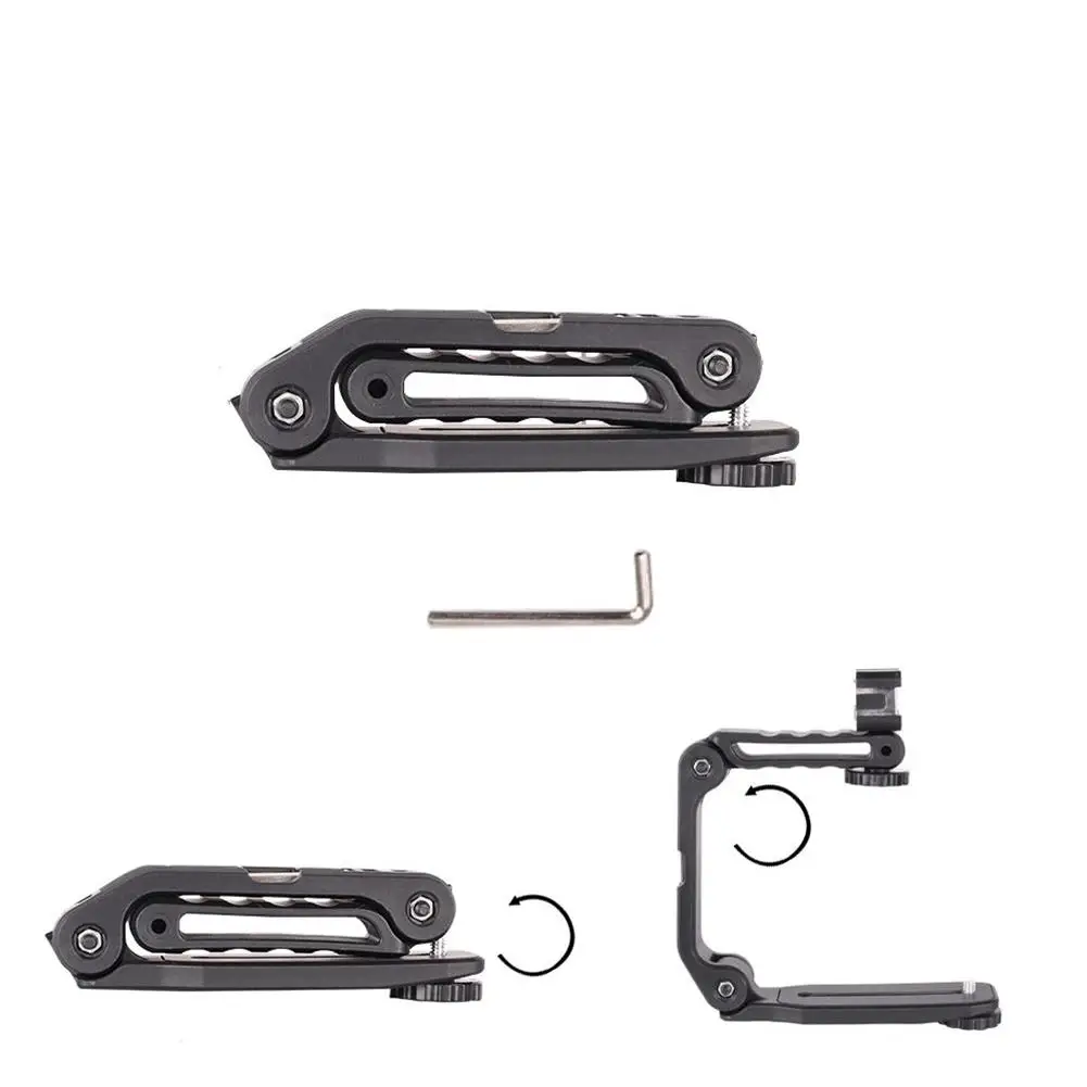 Para a câmera do telefone portable tipo-c suporte de alça de estabilização handheld aperto titular conveniente em forma de u flash luz dobrável suporte