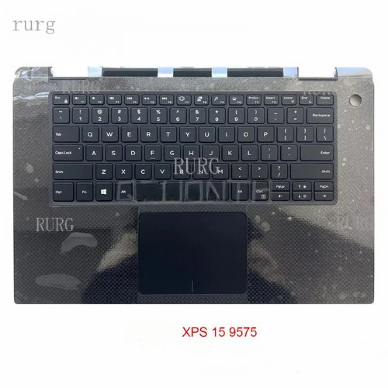 

L New For Dell XPS 15 9575 Palmrest with Keyboard Touchpad 0M9W9K M9W9K 15.6"