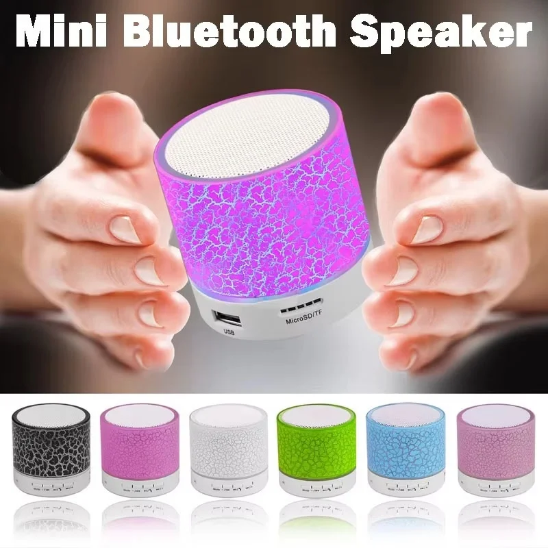 Mini Bluetooth Speaker Wireless Loudspeaker Crack SD Card USB Subwoofer Portable MP3 Music Sound Column Hand Free For PC Phone