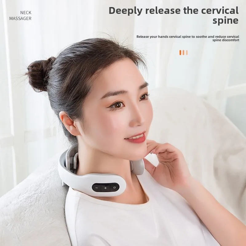 Xiaomi Portable Neck Massager Strap Heating Relieve Neck Pain Relaxation Training Massage Intelligent Rubbing and Pressing