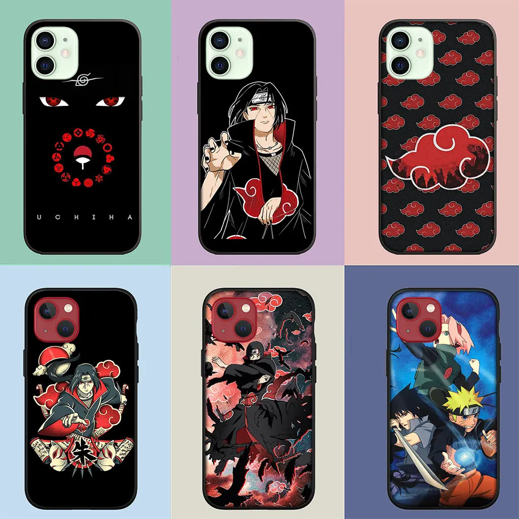 Japan Cartoon Uchihas Itachis Akatsukis Cover Phone Casing for Apple iPhone 16 15 14 13 12 11 Pro Max 6 6s Plus + SE 16+ Case