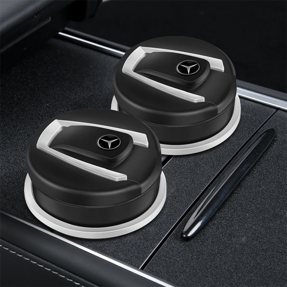 Car Trash Bin Storage Box High Flame Retardant LED Smell Proof Ashtray For Mercedes Benz W164 W168 C180 E320 A200 AMG W203 W204 