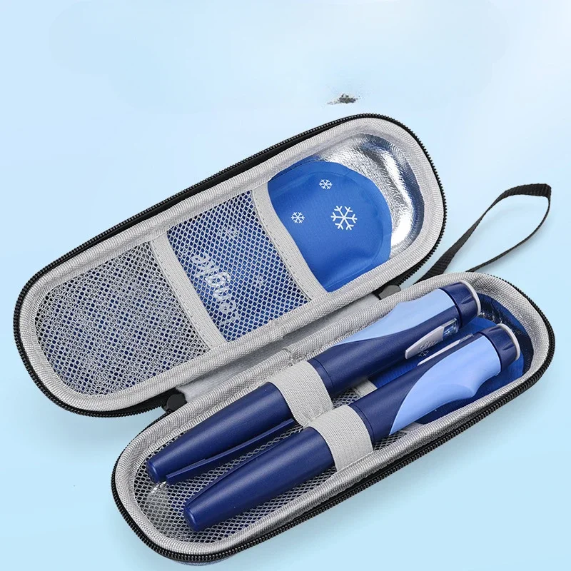 Portable Waterproof Diabetic Insulin Cooling Bag Carry-on Protector Pill Refrigerated Ice Pack Drug Freezer for Diabetes Medicla