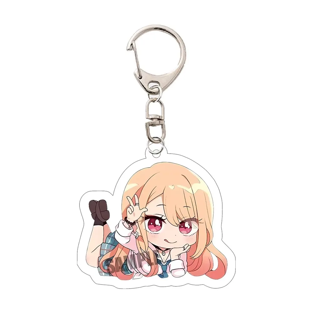 Anime My Dress-Up Darling Marin Kitagawa Wakana Gojou 6CM Acrylic Stand Keychain Anime Character Pendant Backpack Bag Charm Gift