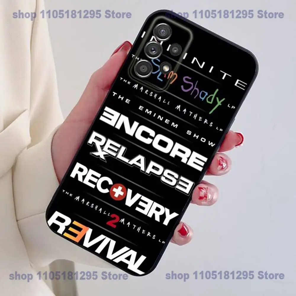 حافظة هاتف E-Eminems STANS 2025 لهاتف سامسونج S25,24,21,22,23,30,Ultra,20,Plus حافظة من السيليكون الناعم باللون الأسود #2