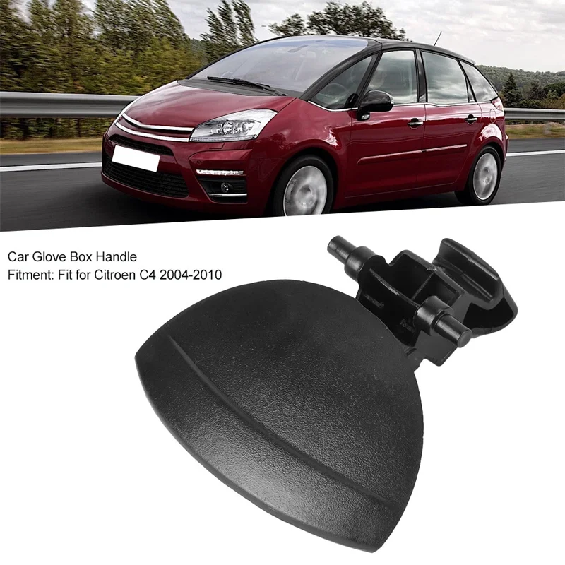 

Black For Citroen C4 Handle For Glove Box Compartment Glovebox Repair Fix