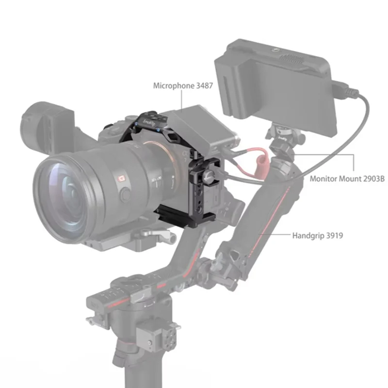 Kit de cage de caméra M05K pour Sony Alpha 7R V, Alpha 7 IV, Alpha 7S III, Protection améliorée et Options de montage