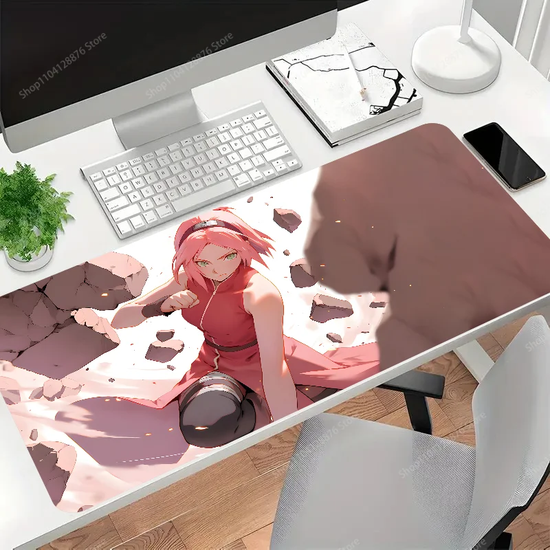 Anime Sakura Haruno Mousepad Gaming Mouse pad Gamer Pc Accessories Deskmat Keyboard Mat Desk Protector Mause Pads