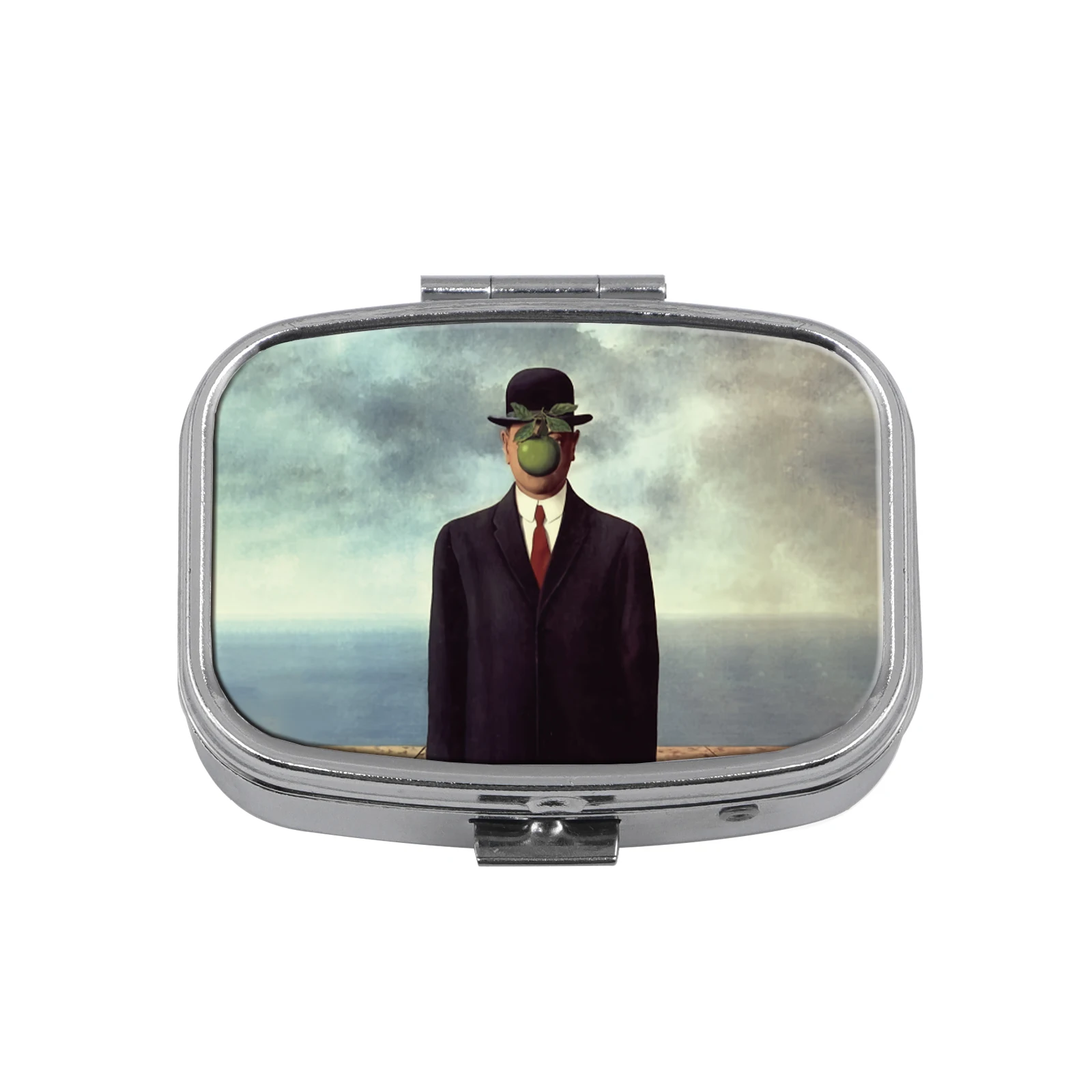 Movie-Themed Umbrella-Shaped Pill Box, Detachable Metal Square Cartoon-Style Small Pill Box, Travel Portable Pill Box, Small Pill Storage Box