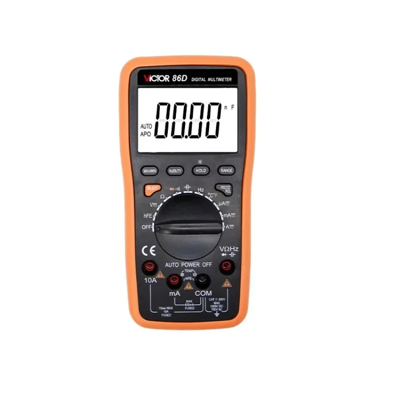 

Digital Multimeter 6000 Counts Auto Range Meter LCD Display 20MHz Fuse 1000V Ture RMS Professional Tester Voltmeter