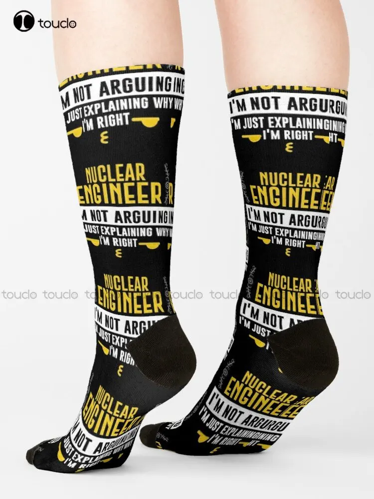 Hilarious Engineering Quote Birthday Gift Idea For Nuclear Engineer Socks Women Workout Sockss Street Skateboard Socks Funny Art