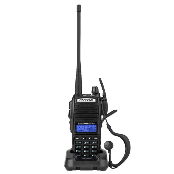 UV82 Dual Band Dual Standby Dual Display 5W Handheld Two Way Radio Walkie Talkie Black