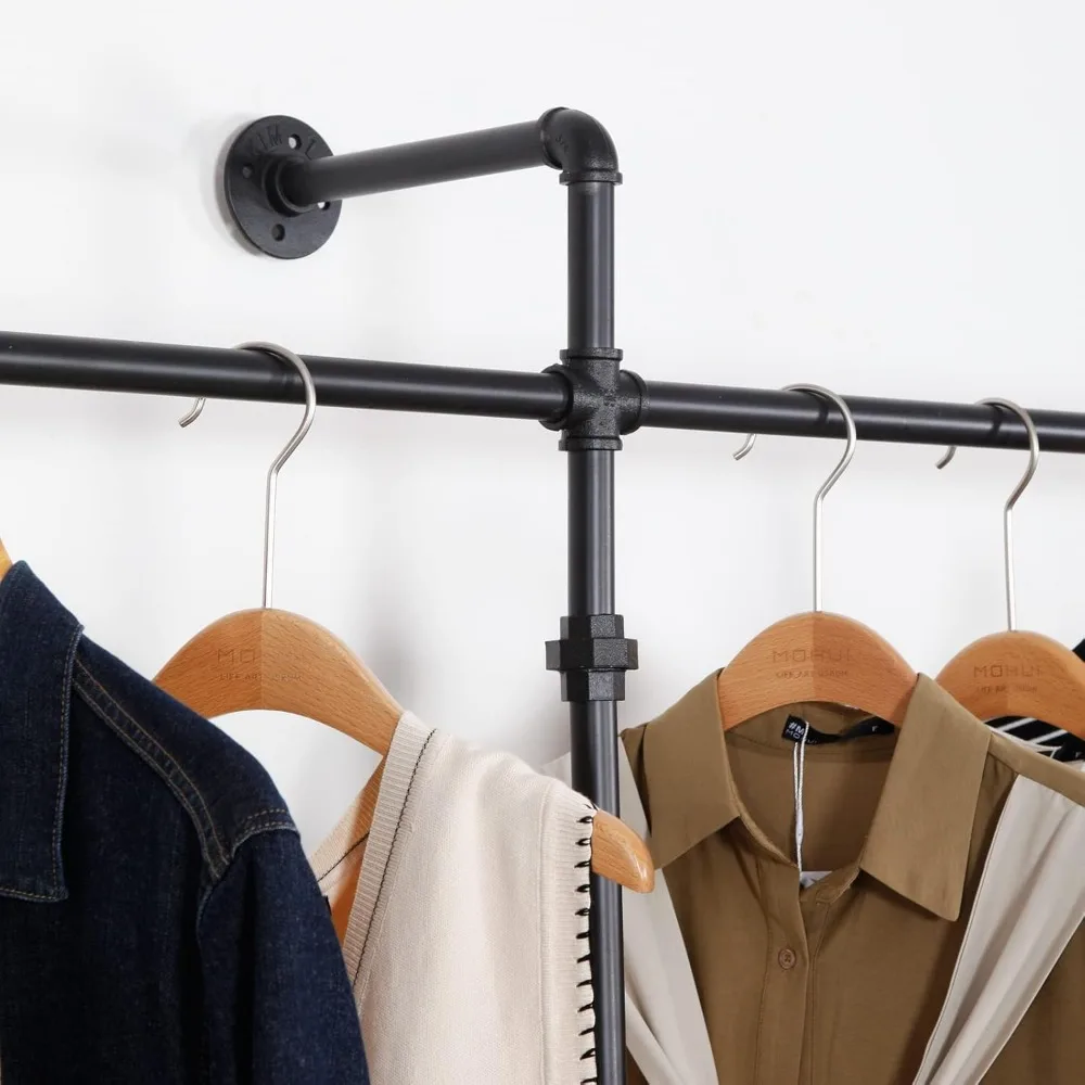 Modern Simple Industrial Pipe Clothing Rack, Display