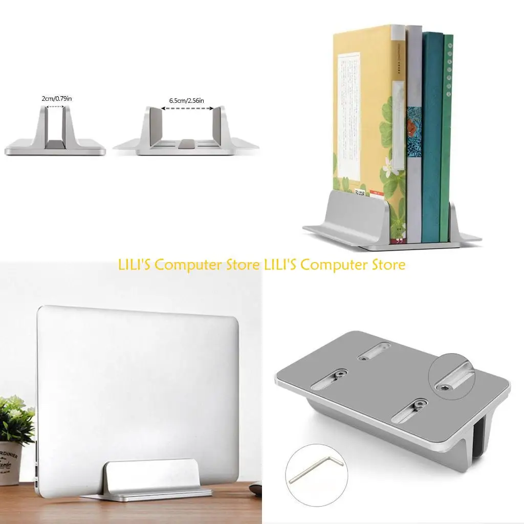 

A52B Universal Vertical Laptop Stand Foldable Desktop Laptop Holder Support up 35mm