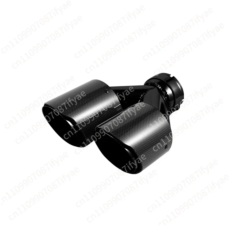 Double True Tail Throat All Black Exhaust Tip Tail Exhaust Muffler Tip Marked
