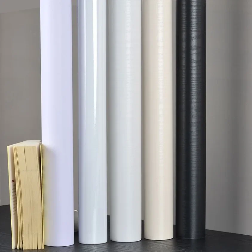 90cm Width Wood Grain Peel and Stick Wallpaper DIY PVC Self-adhesive Home Furniture Renovation Films Vinyl Stripe Wall Stickers