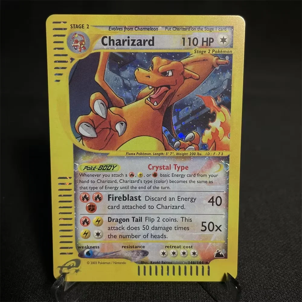 PTCG F Proxy Card Base Set include vaporeon gyarados ho-oh Holographic Trading Cards Game Proxy Cards Full Set  Toys Gifts