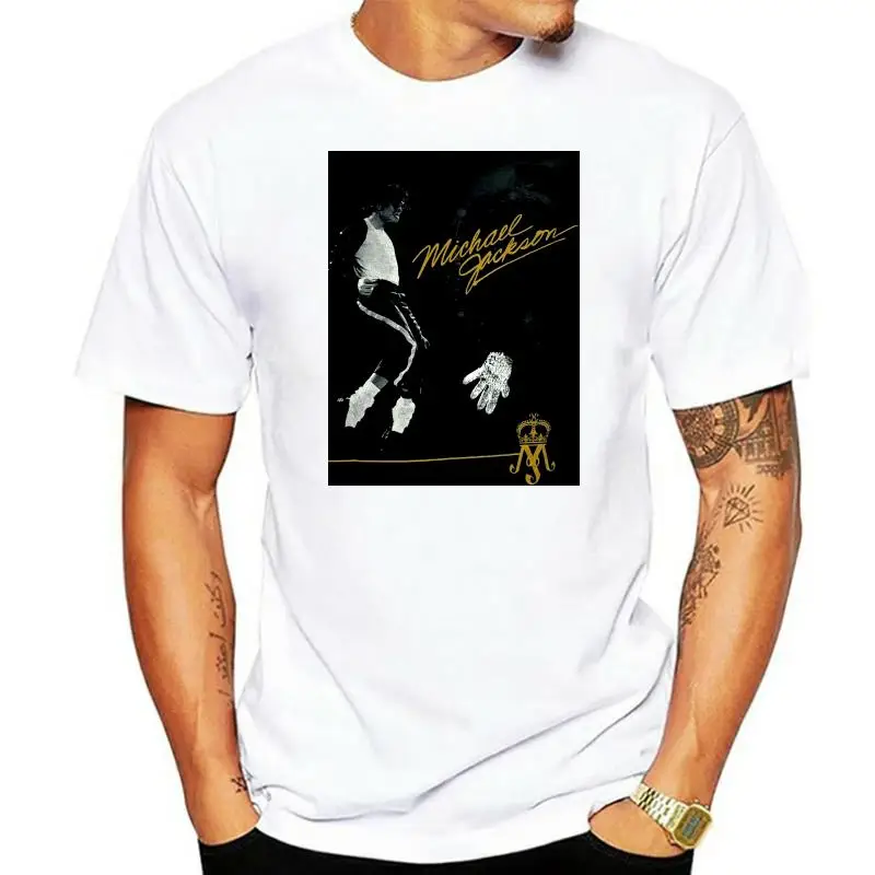 Michael Jackson Vintage Black Graphic Tee Shirt Concert Size Small Short Sleeve Mens Formal Shirts