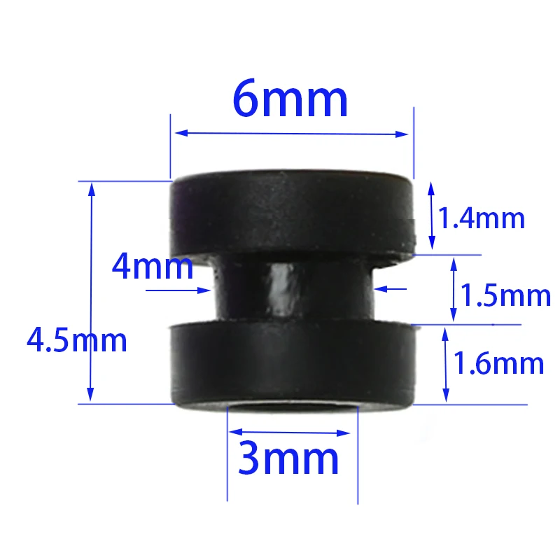30 قطعة M3 المطاط المثبط الكرة امتصاص الصدمات كرات السيليكون كاتم الصوت ل F4 F7 وحدة تحكم في الطيران FPV كوادكوبتر ترقية