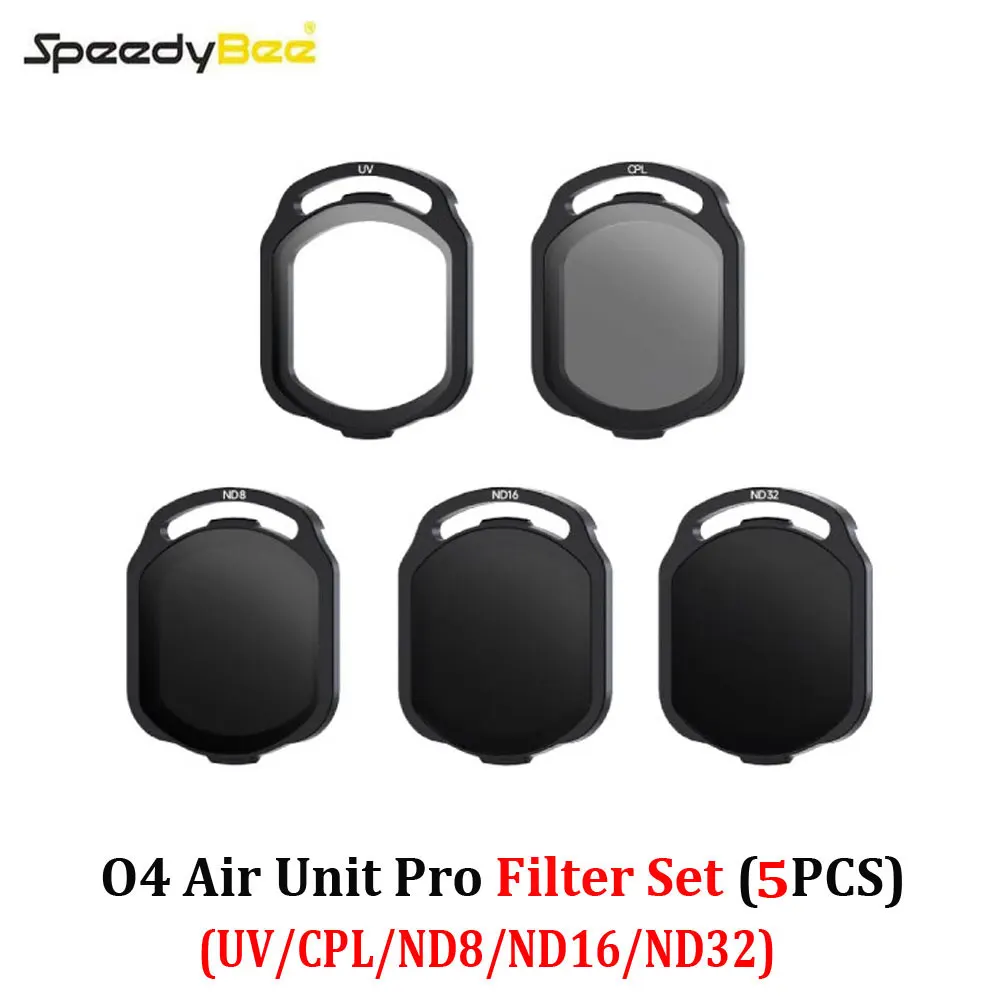 SpeedyBee O4 Air Unit Pro Filter Set UV/CPL/ND8/ND16/ND32, kompatibel mit dem O4 Air Unit Pro FPV Objektiv
