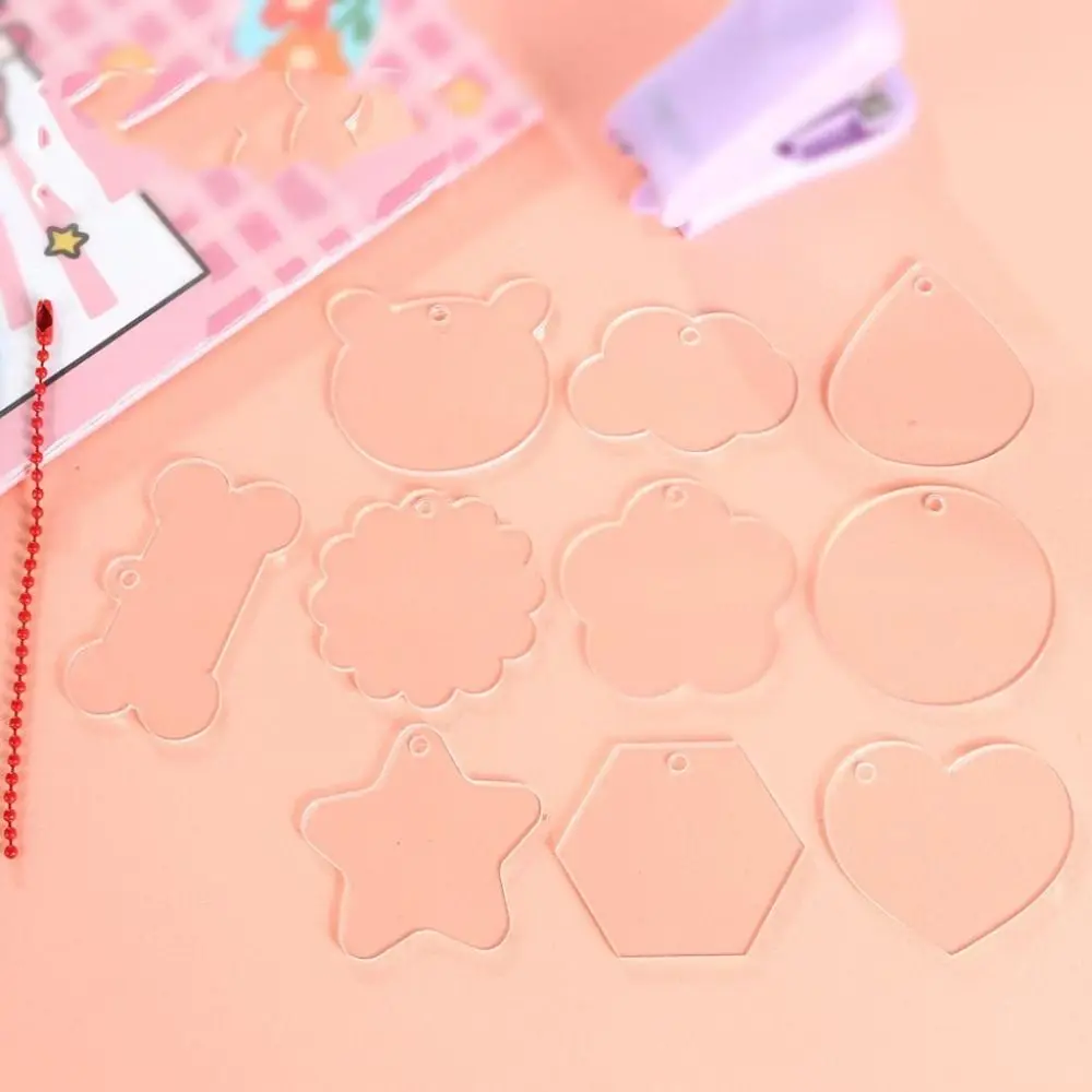 

Gupan DIY Goo Plate Handmade Guka Keychain Goo Card Transparent Acrylic Transparent Acrylic Guka Gupan Bag Pendant