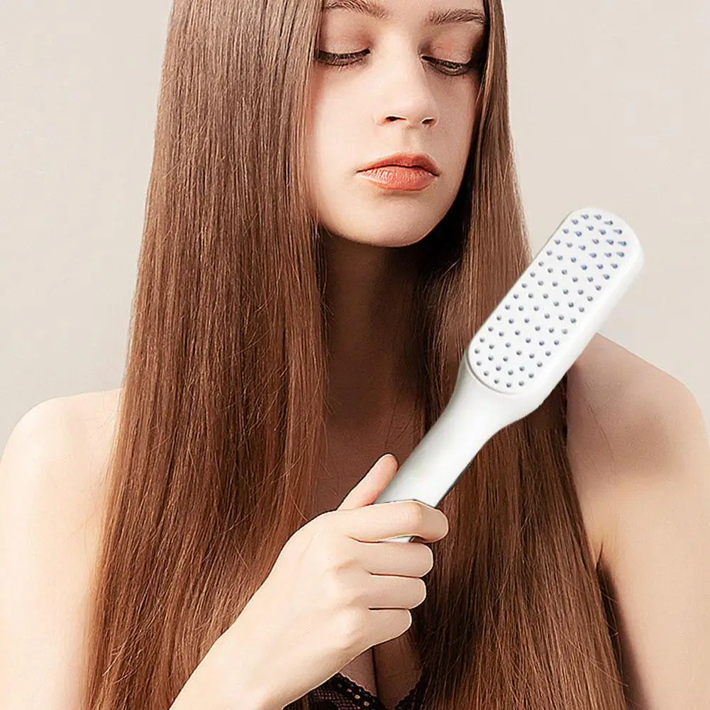 Self Cleaning Self Cleaning Hair Comb Gift Smoothing Massage Brush ABS Magic Anti-static Retractable Hair Comb R0S3