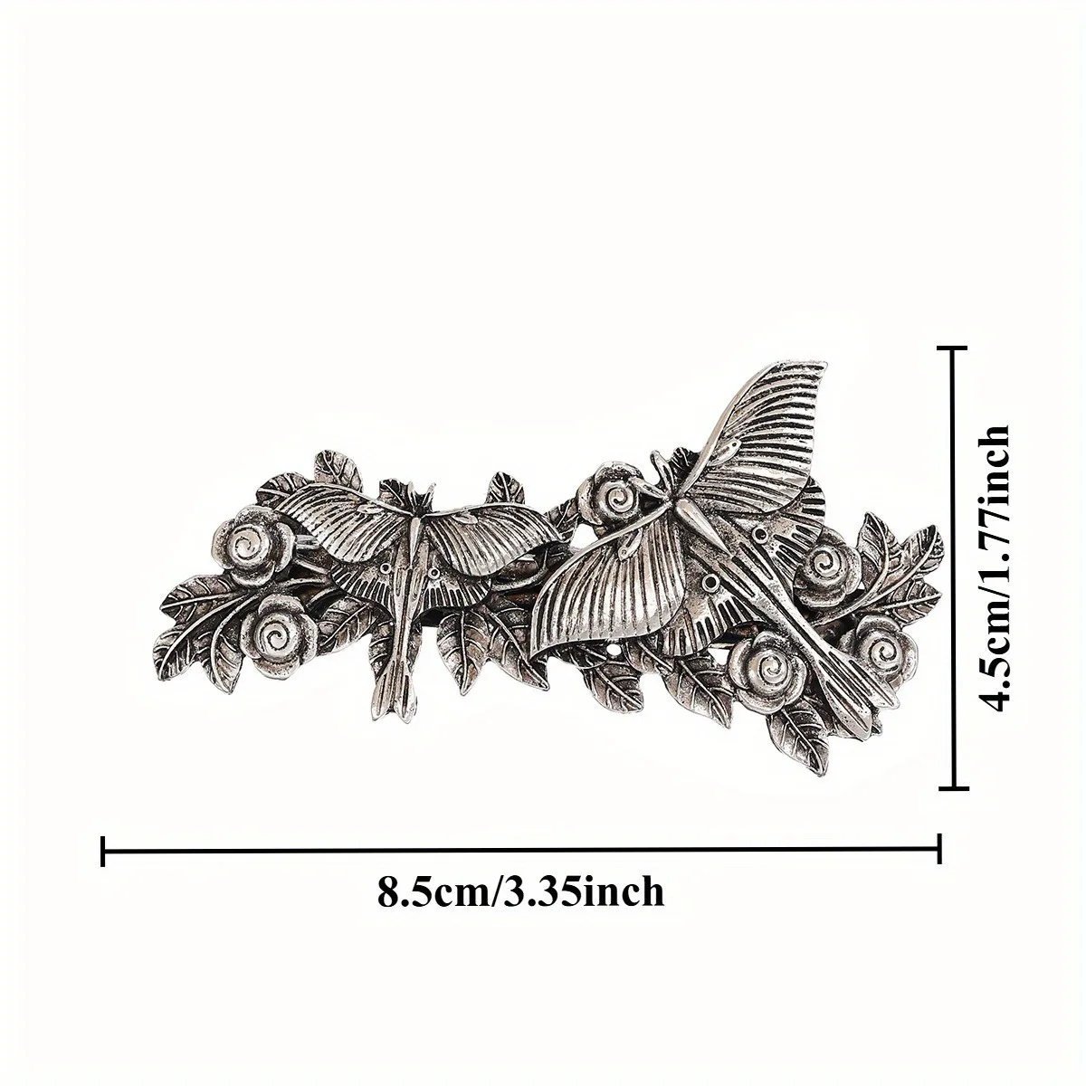 1 قطعة مشبك شعر على شكل زهرة فراشة رائعة كلاسيكية عصرية متعددة الوظائف للنساء إكسسوار شعر على الطراز النرويجي إكسسوار للحفلات #6