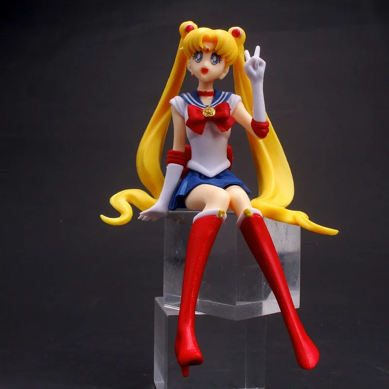 

Sailor Moon Anime Figure Tsukino Usagi Action Figures toys model Statue Collection cake Desktop decoration girls birthday Gifts
