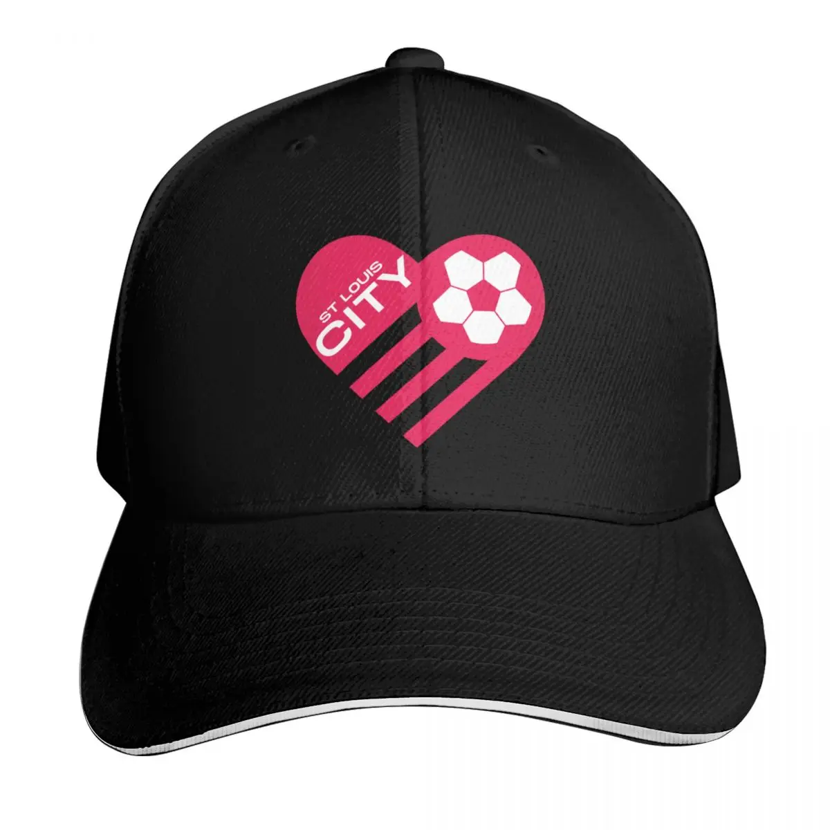 

STL Soccer Heart Baseball Cap Sports Cap Wild Ball Hat Snap Back Hat Hat Man Luxury Sun Hats For Women Men's