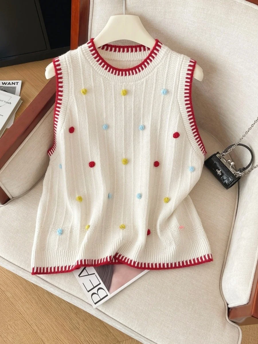 

Весна 2026: Трикотажный жилет для похудения, свободный крой, повседневный стиль, элегантный топ для ежедневного образа