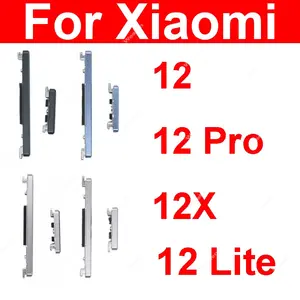 Bilashmart Power Volume Buttons Xiaomi Mi 12 Pro Mi 12X Mi 12 Lite On Off Power Volume Audio Small Side Keys Replacement Repair Parts