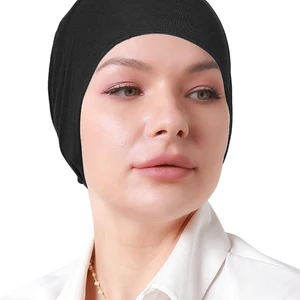 قبعة حجاب من الساتان مسلم مودال للنساء، طبقة مزدوجة، عمامة، باندانا، إسلام أندركاب، غطاء ربطة عنق، حجاب فوري، أوشحة تركية أفضل 12 مبيعات للأوشحة التركية - رقم 8