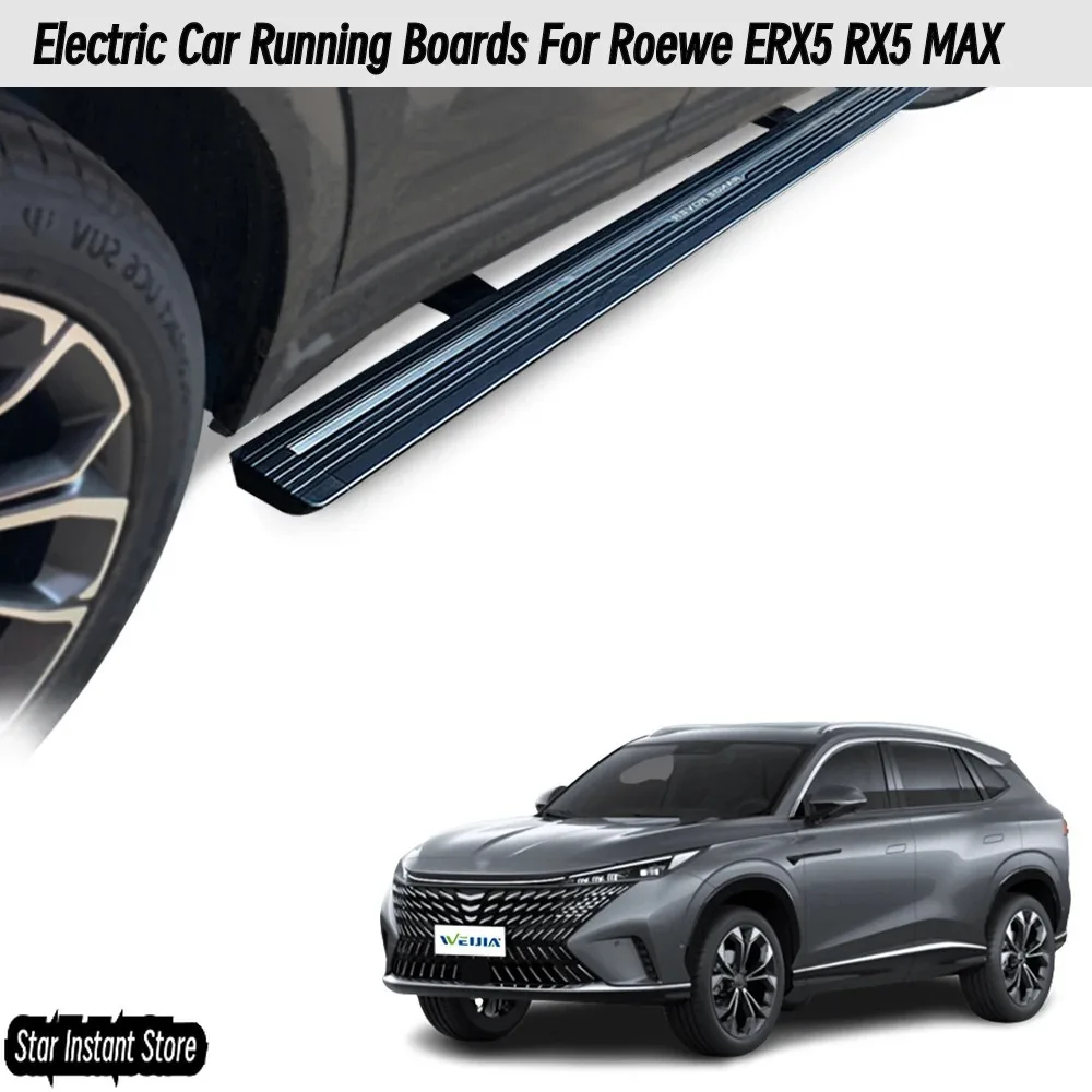 

Автоматические электрические подножки для Roewe ERX5 RX5 MAX, выдвижные боковые ступени со светодиодной подсветкой, подходят для RX3 i6 MAX