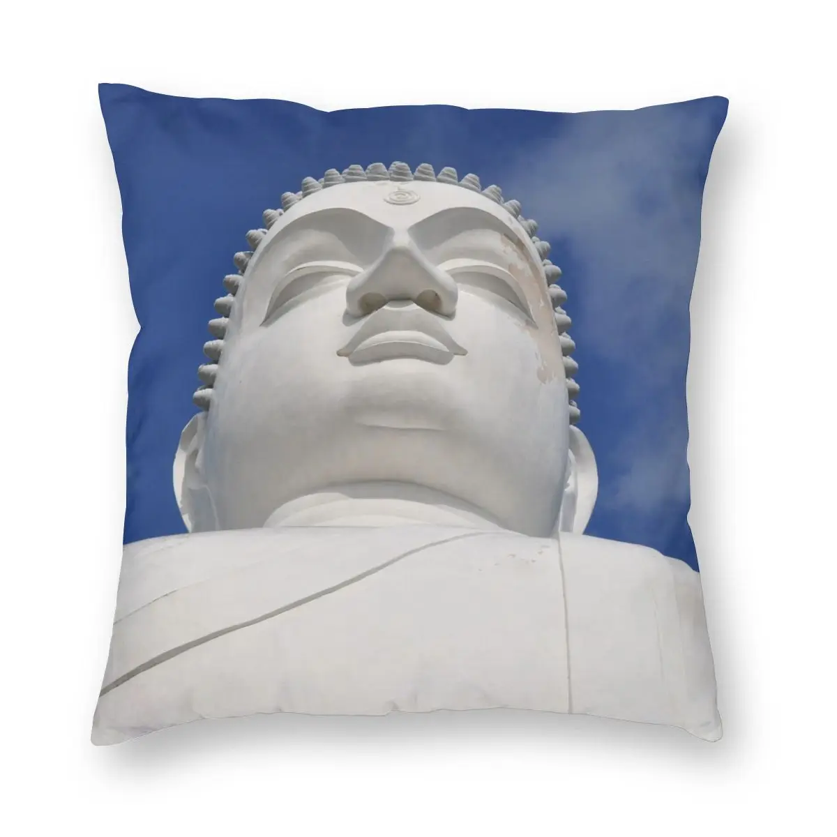 Statue Of Buddha Peace Pillowcase Double-sided Printing Polyester Cushion Cover Decoration Throw Pillow Case Cover Home 45*45cm