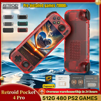 512G RP4 PRO Retroid Pocket 4 Pro Retro Handheld Game Console 4.7 Inch Screen Video Game 8G+128G WiFi6.0 Android 13