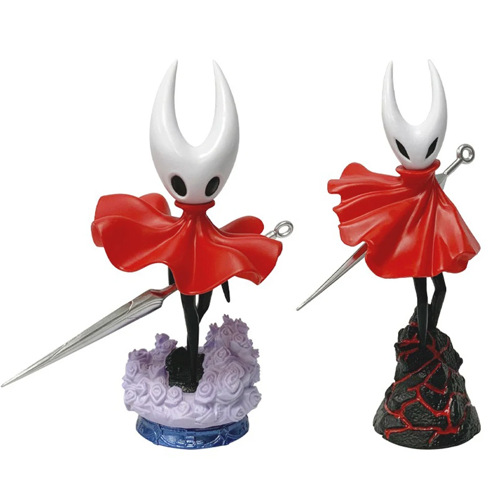 Hollow Knight - 19cm Figurka Anime Małego Rycerza Figurka Akcji Hornet Gadżet z Gry Model PVC Ozdoba Kolekcjonerska Zabawka