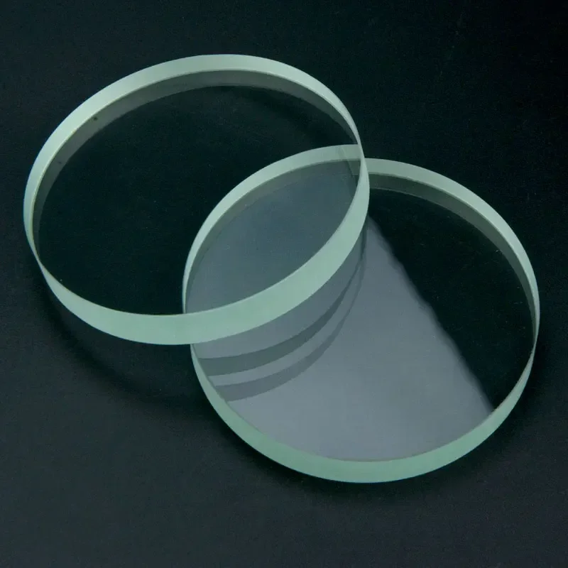 100mm Large Armoured Tempering Toughened Glass Plano Lens Tempered Glass Lenses 2PCS High Temperature Resistance Stalinite