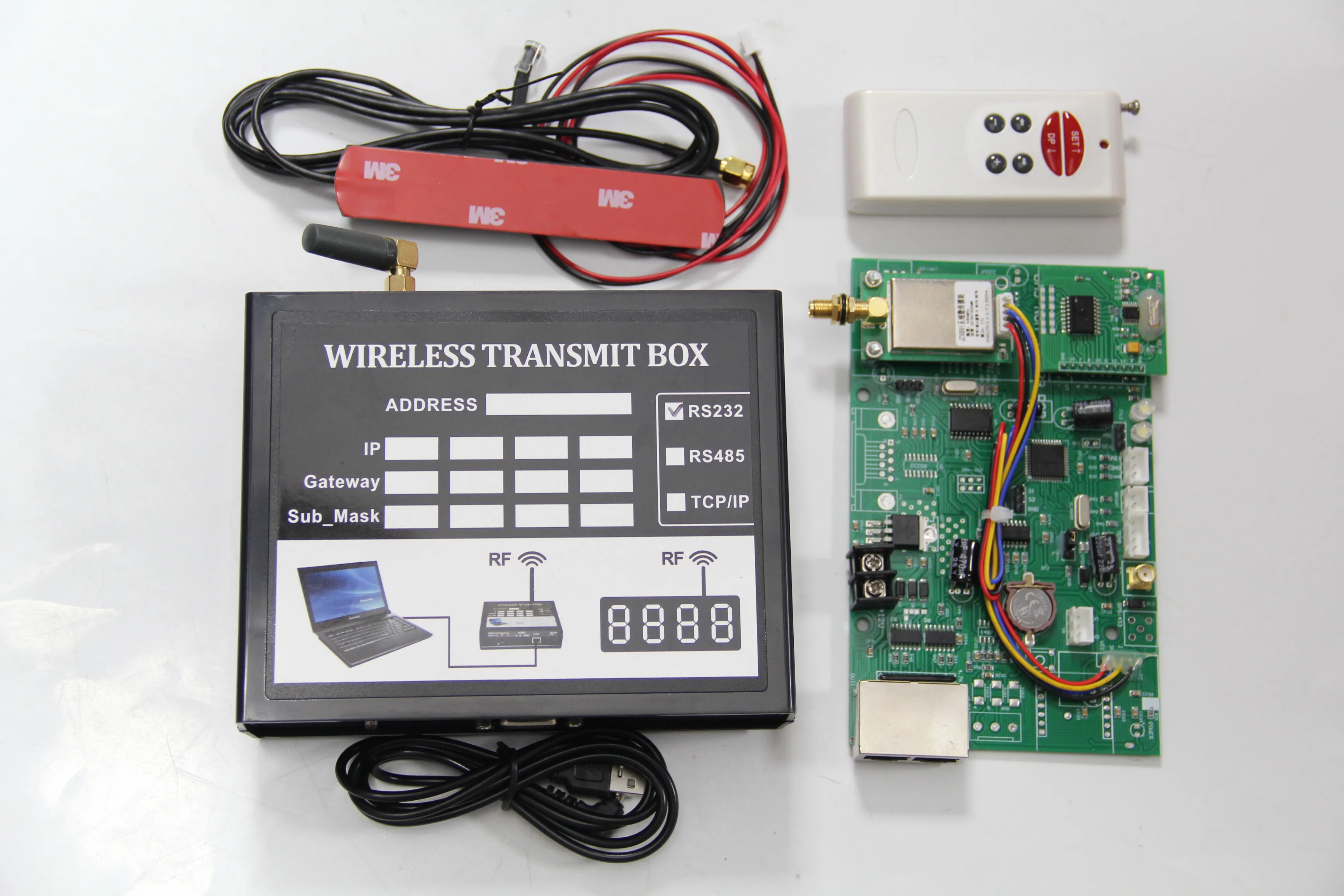 RS232 Wireless RF Main Control Card for LED Module Gas Station Price 6-72 Inch Development Support Oil Price LED Control Board