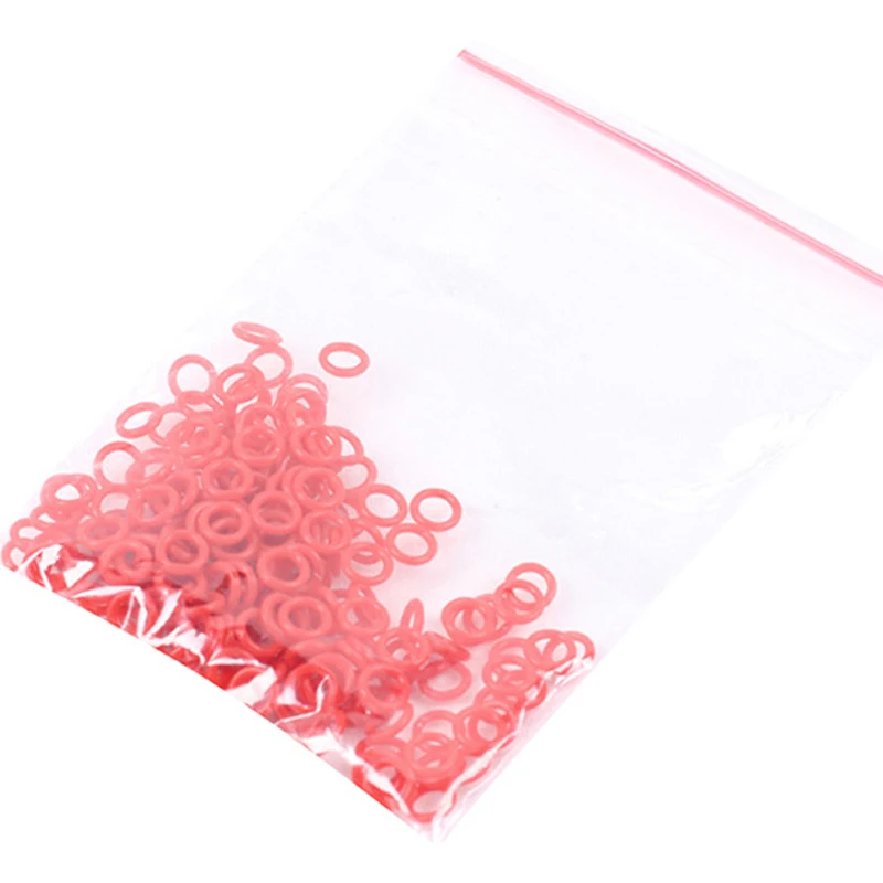 50/100 Archery Arrowhead Points Lock O-Rings Arrow Broadhead Replacement Rubber O Ring Red For Target Hunting Shooting Practice