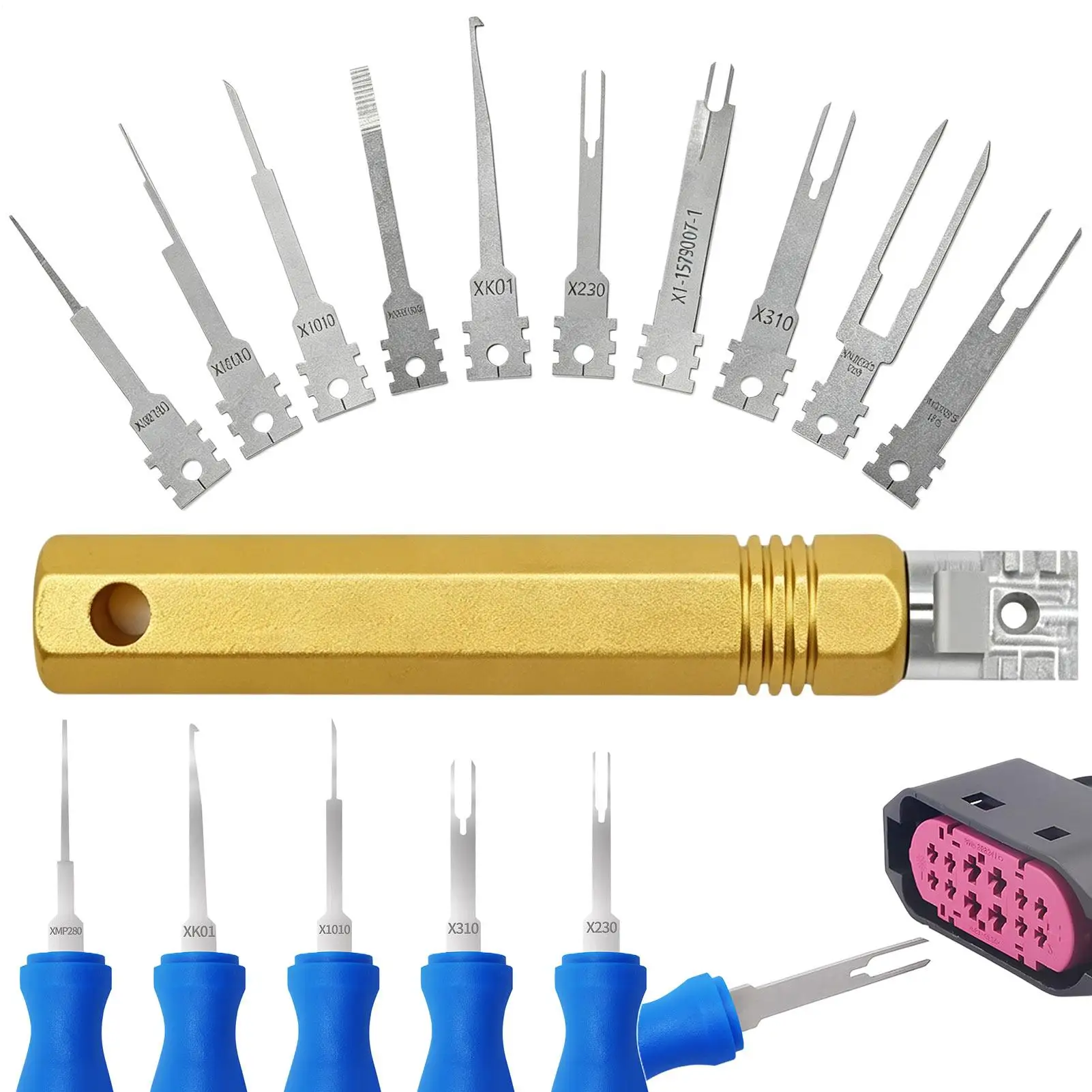 Terminal Removal Tool Car Terminal Release Extractor Set Pin Extractor Removal Tool For Automotive Sedan Truck Technicians