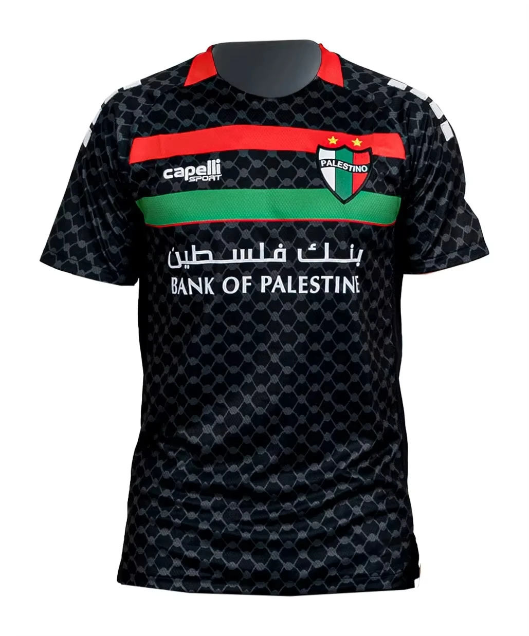 Fußballtrikots des Palestine Sports Club für die Saison 2026, Heim- und Auswärtstrikots mit kurzen Ärmeln – Detail 3