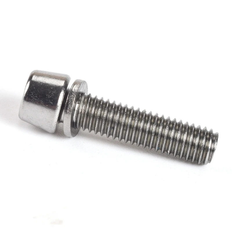 10Pcs M6x20mm Bicycles Stem Screw with Washers Bike Stem Top Cover Bolts Screw