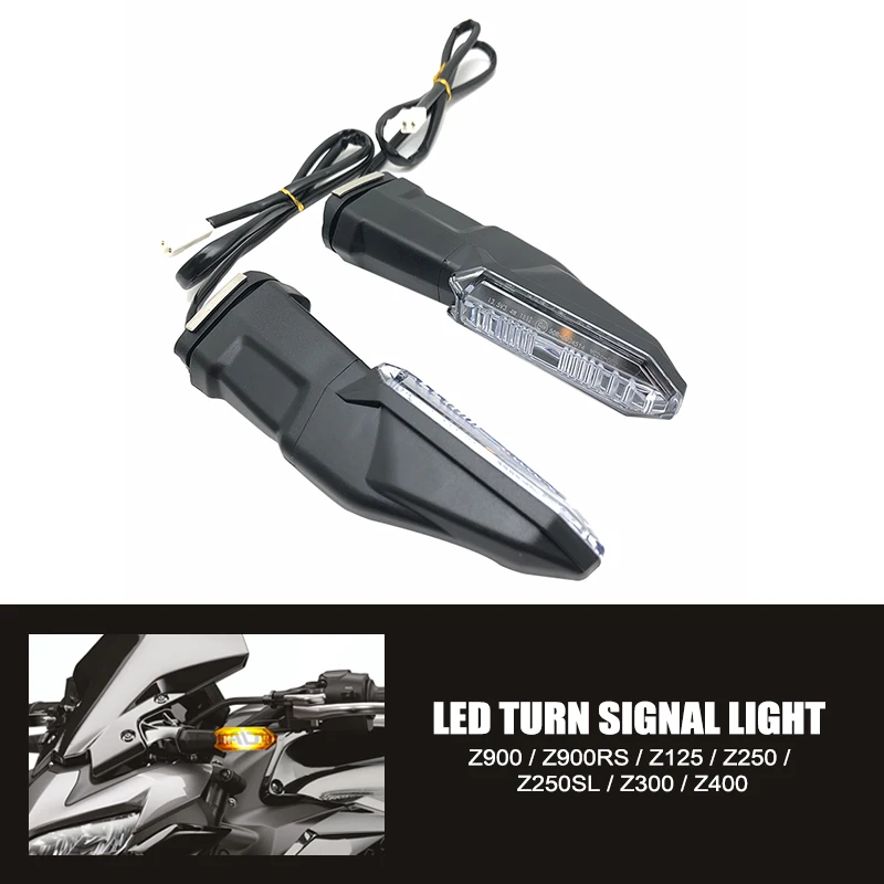 

For KAWASAKI Z900 Z1000 Indicator Flasher Lamp Z800 Z750 Z650 Z300 Z400 Z125 Z900RS Motorcycle LED Turn Signal Light Accessories