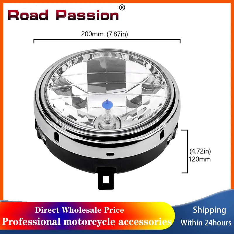 

Road Passion Motorcycle Headlight Head Lamp For Honda CB400 CB500 CB1300 VTR250 CB250 VTEC400 CB 400 500 1300 33120-KV0-703