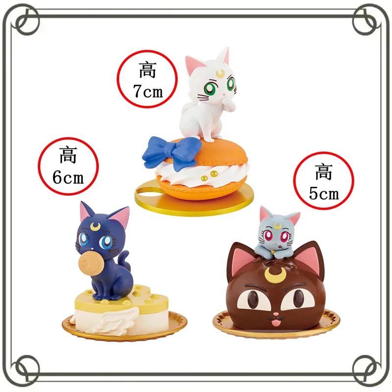 Sailor Moon Luna BANDAI Prijs Comic Trendy Spelen Kawaii Desktop Ornament Kinderdagcadeaus Action Figure Model Speelgoed