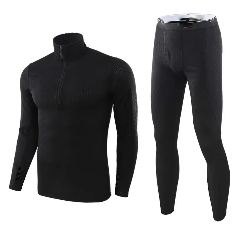 Winter Thermal Underwear Sets Men Quick Dry Anti-microbial Stretch Men's Thermo Underwear Male Warm Long Johns Fitness