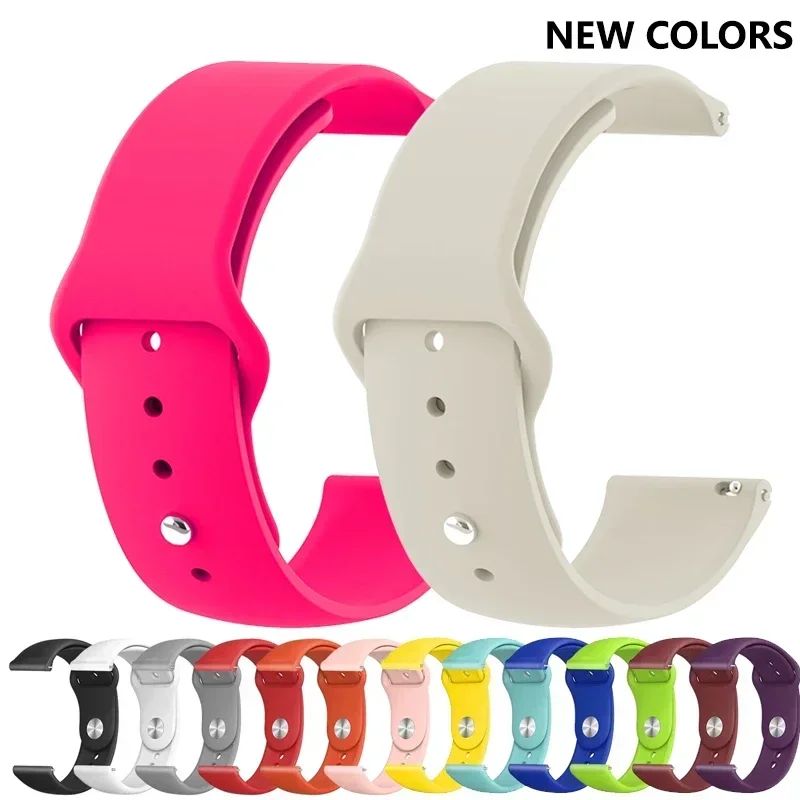 20mm 22mm pasek do zegarka dla Amazfit gts/4/3/2/gts2/4 Mini/Gtr4/3/2/2e/47mm Smartwatch silikonowa bransoletka Watchabnd Amazfit gts Band