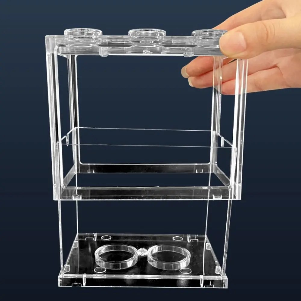 

Mini Fish Tank Candle Lamp Decorative Square Submersible Mini LED Lights Colorful Waterproof Fighting Fish Tank Micro Landscape