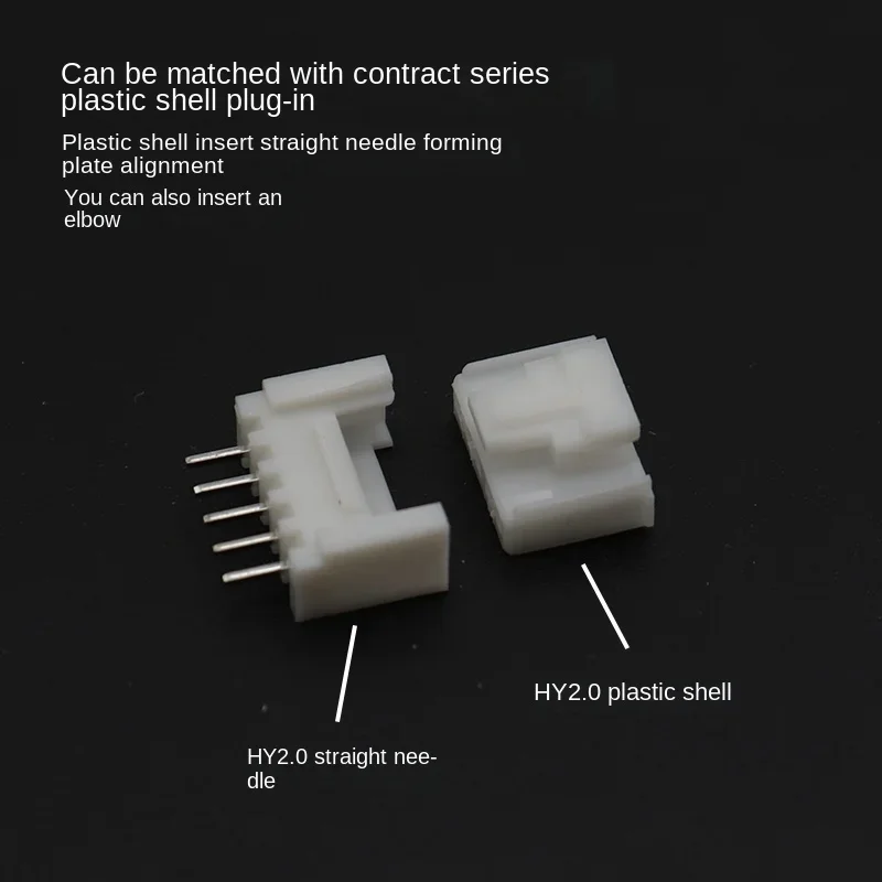 20 Sets/Lot Hy2.0mm Pitch Connector with Lock PCB Single Row Socket Pin Seat Wiring Terminal 2P 3 4 5 6 7 8 9 10P