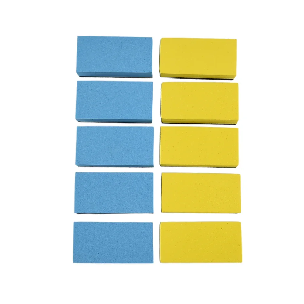 

Automotive Care & Detailing Polishing Sponge Polishing Sponge Wax Coat Applicator Yellow 10Pcs 8*4*1.8cm Glass Black